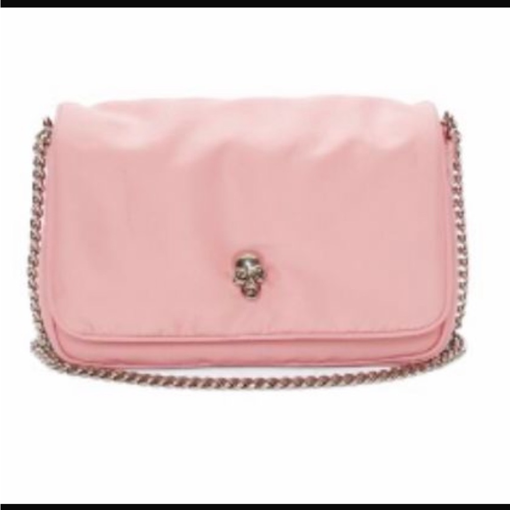 New Alexander McQueen Pink Nylon Crossbody Bag